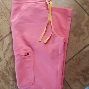 Figs pink petite scrub bottoms